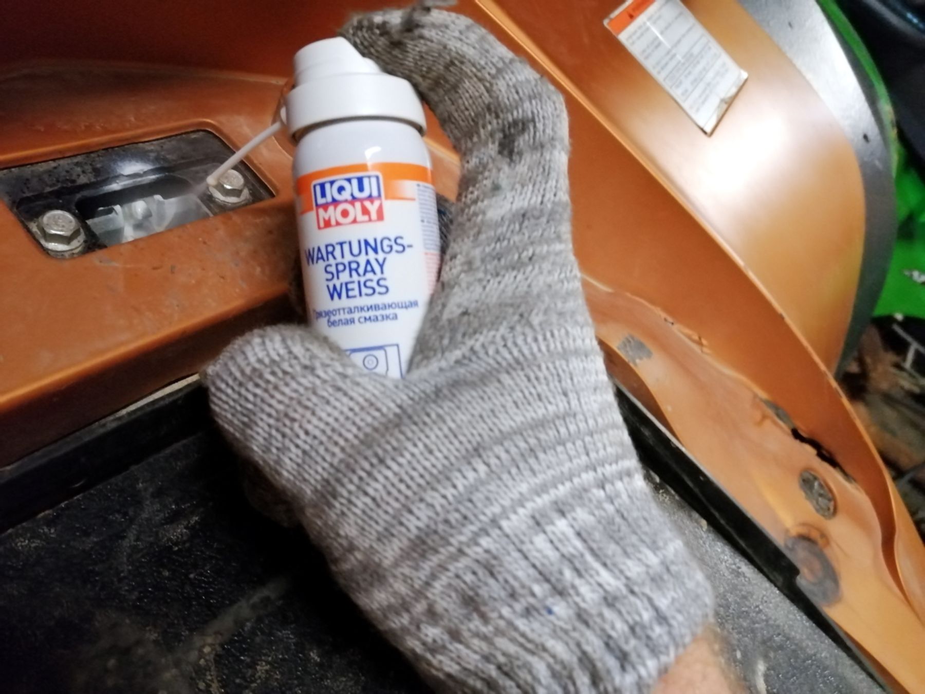 Использование смазки Liqui Moly